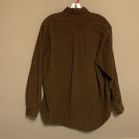 OLD SCHOOL Mens Plaid Corduroy Button Down Size Large Shirt Academia Gorpcore - Picture 2 of 11